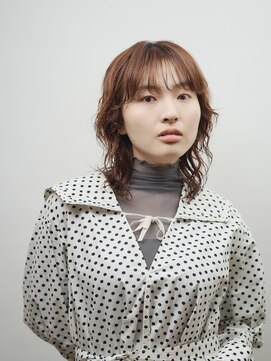 七ッ星+ オレンジベージュ/ウルフパーマ