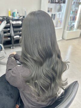 アルドーレフィエロ シンサイバシ(Ardore fiero shinsaibashi) オリーブグレー☆ブリーチなしカラー20代30代40代