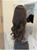 大人可愛い大人美人くすみカラーアッシュグレーベージュ