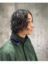 【＊メンズボブ×スパイラルパーマ＊】シティーボーイ感のあるお洒落度マックスのパーマ【心斎橋/メンズ】