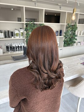 ドゥブラン(de blanc) ワンカラーで作るオレンジブラウン♪