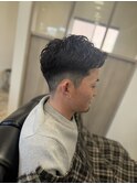 ピンパーマルーズショートスパイキーショートメンズショート