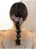 ふわっとぽんぽん編み下ろし
