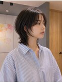 ウルフショートミディアムウルフレイヤーボブウルフボブ韓国ヘア