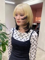 パドメ(padme)&nbsp;コントラストカラー　ホワイトブロンド～ブラックグラデーション