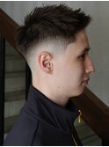 スキンフェード バーバースタイル スパイキーショート