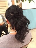 大人ポニーテールアレンジ【ヘアセット　立川/立川南口　浴衣】