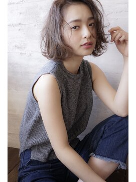 リュドール 栄(Rue D’or) 【リュドール栄】ラフな抜け感可愛い☆小顔ミディボブ(三輪佳弘)