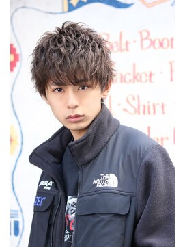 ネイビー(NAVY) イメチェン無造作ショートスパイラルCカールパーマ☆