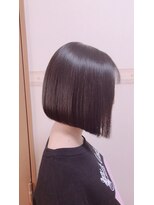 ヘアーメイク ララ(HAIR MAKE LALA) サラサラストレート前下がりボブ　10代　20代　30代オススメ