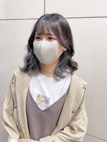 ディア(.eer)&nbsp;【.eer ディア南船場】イヤリングカラーラベンダーグレー韓国風