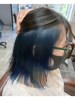 ツムギ ヘアー(tsumugi HAIR) ディープブルーインナーカラー