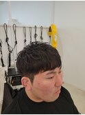 耳出し刈り上げマッシュ