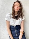 ACE 横浜 グレージュ×ナチュラルウェーブ