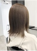 #ミルクティーブロンド#ダークブルー#ワンホンレイヤー#髪質改善
