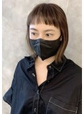 ショートバングボブ