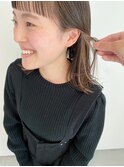 外ハネボブ+インナーカラー