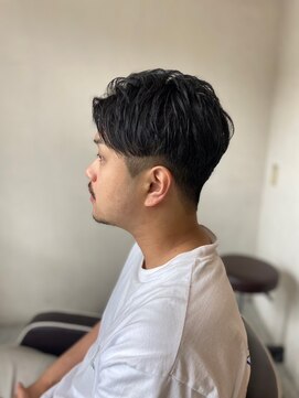 ソイクフ(SOY KUFU) MEN’S HAIR マッシュパーマアッシュブラック