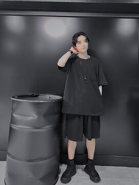 アウル 心斎橋(owl) センターパート×スパイラルパーマ×ニュアンスパーマ×黒髪