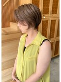 白髪ぼかしハイライト