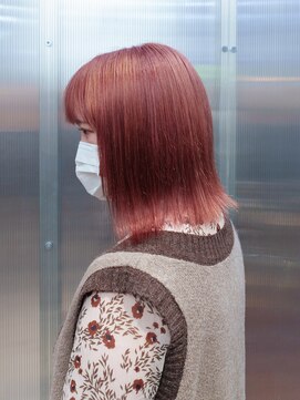 フィッツコア(FITS CORE) 黒染めからピンクへ