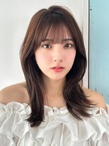 ラフィス ヘアールーチェ 樟葉店(La fith hair luce) 【La fith】ココアブラウン×セミロング