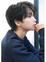 ゼロ 渋谷(XeRo)&nbsp;ツーブロック刈り上げなし"緩めパーマ韓流センターパート"