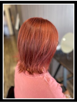 リレーションヘアーデザイン(Relation hair design) レッドオレンジ