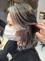 エリマバイフィフス 調布(elima by fifth) インナーカラー/ミディアムレイヤー/グレージュ/小顔ヘア