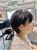 ショートカット20代30代40代前髪あり面長丸顔ショートボブ