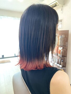 マロン(MARRON) おしゃれ裾カラー☆外ハネ仕上げ♪