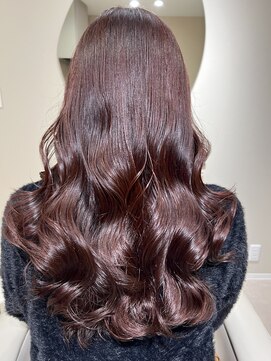 ランリ 名古屋名駅(ranri) 【30代】ピンクレッド×ロングウェーブ