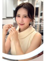 ロンドヴァリー 渋谷店(Lond vallee)&nbsp;結んでも小顔に見える顔周りレイヤー