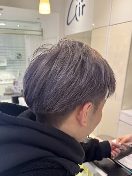 エアー 銀座タワー(AIR) ハイトーンカラー/ダブルカラー/メンズカット/フェード