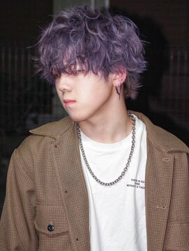 ミヤビ(MIYAVI) 色落ち最強カラー＋無造作マッシュ