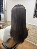 ダークトーンの艶髪透明感カラー【カミケン黒岩店】