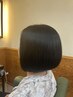 【縮毛矯正手前のストレート】ナチュラル再生ストレート＋カット［髪質改善］