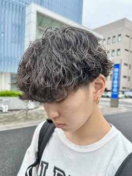 オーガニック アトリエ 大宮(organic+atelier) ツイストスパイラルパーマメンズパーマ波巻きパーマツーブロック