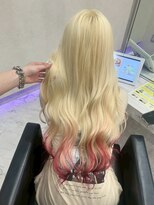 ミニョン(mignon)&nbsp;韓国/ダブルカラー/ブリーチ/ピンク/学割U24/新越谷/南越谷/草加