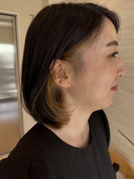 エマ ギンザ(EMMA GINZA) イヤリングカラー♪大人丸みボブ♪