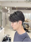 センターパート/ニュアンスパーマ/フェザーパーマ/メンズカット