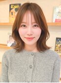 大人可愛い20代30代40代50代ウルフレイヤーボブ丸みショートボブ