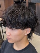 メンズサロン ノード 栄(men’s salon NODE)&nbsp;ニュアンスパーマレイヤーマッシュ栄スタイル