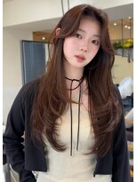 コート 青山(Cote)&nbsp;ロングレイヤー ハッシュカット 韓国レイヤー 流し前髪