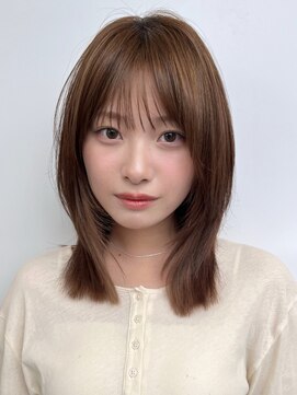 ガーデンヨコハマ(GARDEN YOKOHAMA) ミディアム　レイヤー　シースルーバング