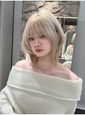ダークブルー/小顔/ワンホンレイヤー/似合わせカット/顔周り