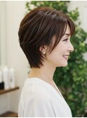 50-60代にオススメ★大人の上品ショートレイヤー