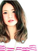 グレージュ × 毛束感 ☆ ラフ&ルーズなsemi-longスタイル。。。