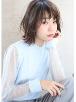 ヘアアンドメイク シークネクスト(HAIR&MAKE SeeK NEXT)&nbsp;【SeeK　NEXT】ゆるふわぱっつんボブ×ダークアッシュ