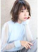 【SeeK NEXT】ゆるふわぱっつんボブ×ダークアッシュ